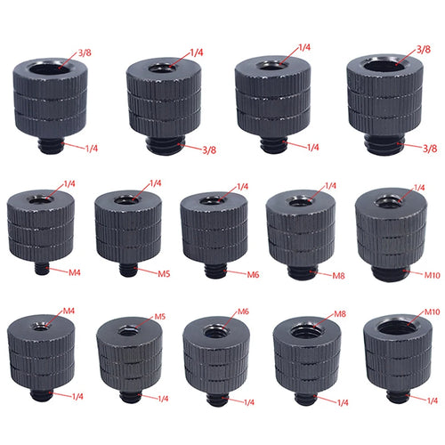 1/4 to M4 M5 M6 M8 M10 Conversion Screw 3/8" Male to Female Thread Screw Mount Adapter Standard for Projector Tripod Oasis Select