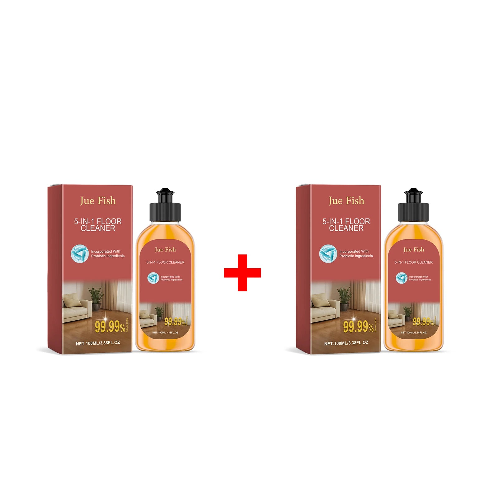 5 in 1 Floor Cleaner Clean the Floor Remove Stain Polishing Wooden Floor Fresh Scent Eliminating Stubborn Mark Household Cleaner Oasis Select 2pcs