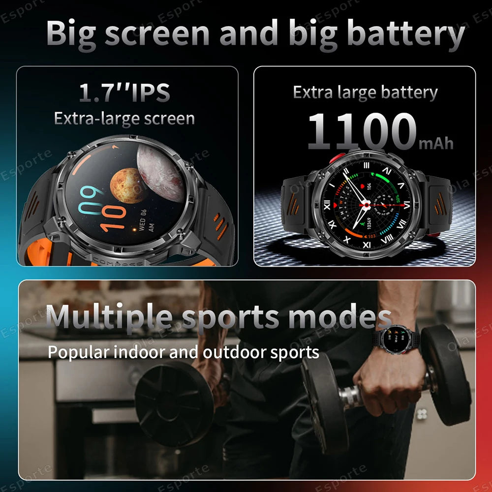 Ola Esporte T-Rex3 Ultra Smart Watch | 1100mAh, 1.7" AMOLED