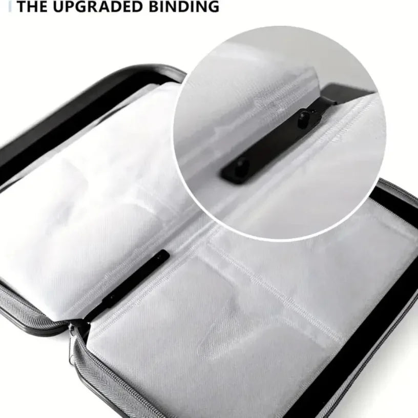 CD Case, DVD Case Holder 96 Capacity Hard Plastic CD DVD Disc Cases Storage Binder Wallet for Car Home Office Travel Oasis Select
