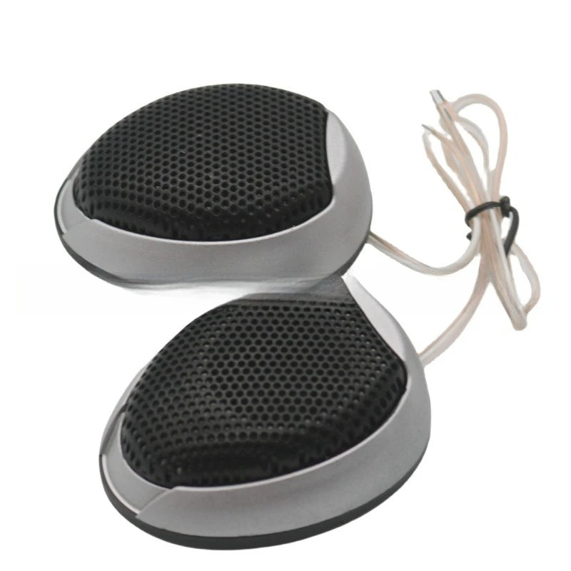 Hifi-level Audio Universal Car Dome Tweeter 1 Pair of 1000w Waterproof Super Power High Noise Reduction High Frequency Speaker Oasis Select GRAY