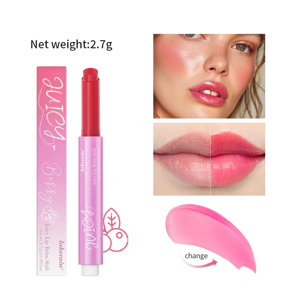 Lakerain Color-Changing Lip Balm Gloss with Vitamin E | 6 Shades