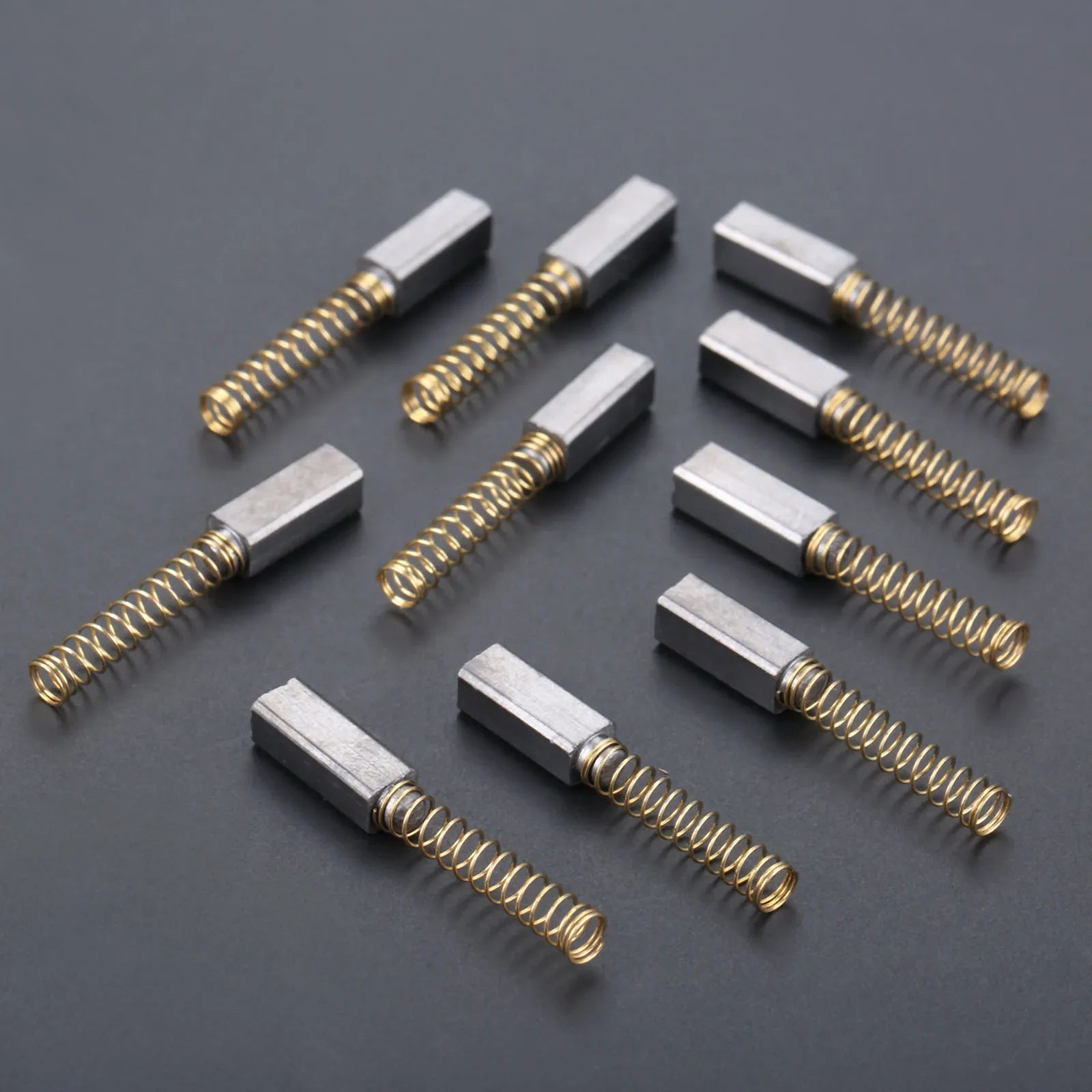 10Pcs 4.5mm*4mm*11mm Wire Sewing Machine Carbon Motor Brushes Fits Home Sewing Machines Sewing Accessories Graphite + Copper Oasis Select