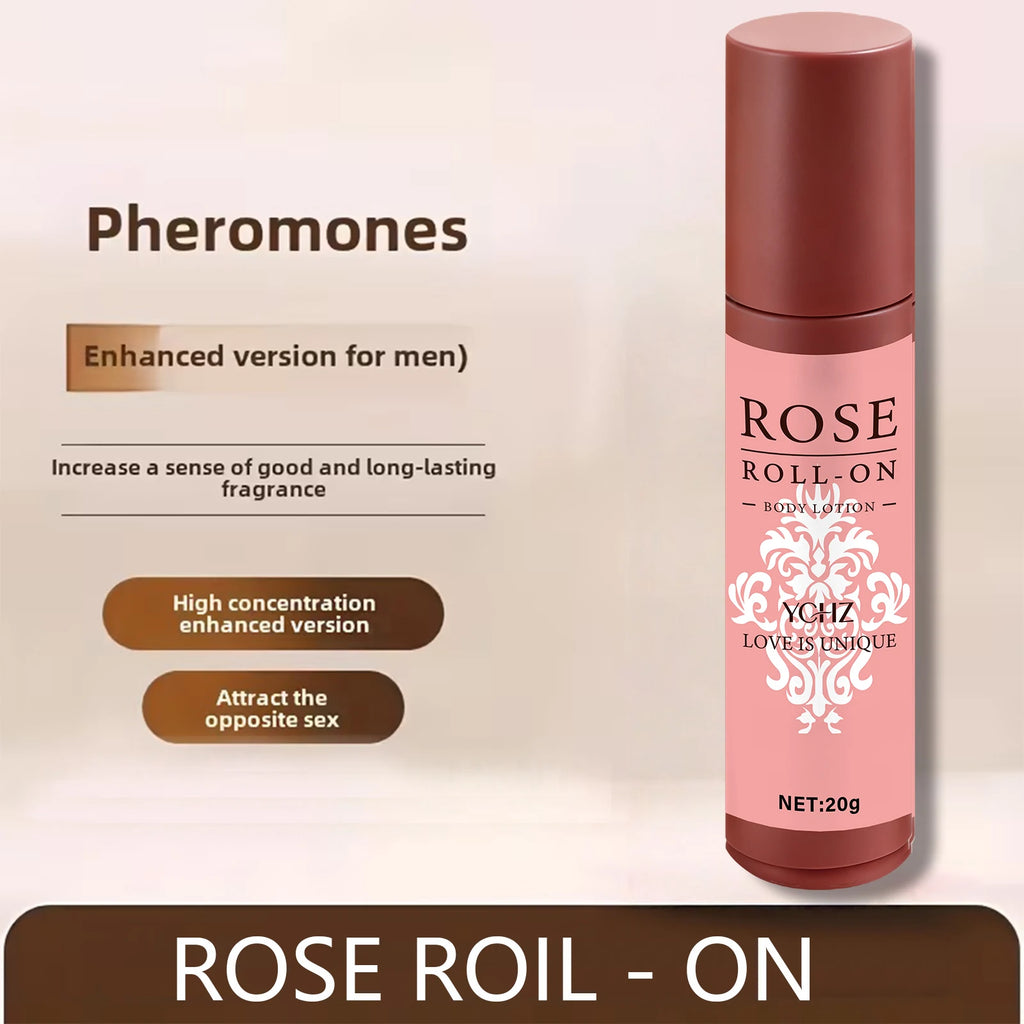 YCHZ Rose Roll-On Deodorant – 72-Hour Odor Protection, 20ml