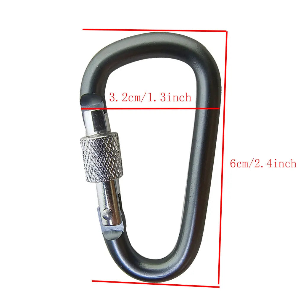 1-10PC Carabiner Set Camping Survival EDC Daily Keychain Tourist Hooks Fishing Carbin Tactical Hook Outdoor Karabiners Clip Oasis Select