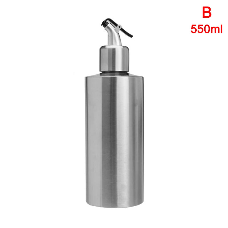 Stainless Steel Oil & Seasoning Bottle | 250/350/550ml Leakproof