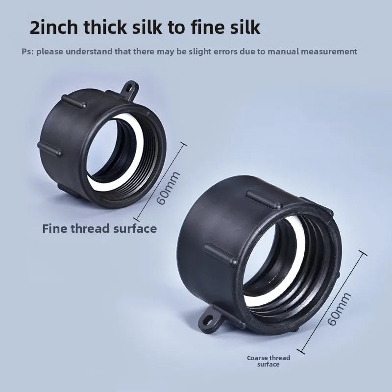 IBC Tank Adapter S60 x 1" 1.5 2" 63/75/80/100mm Thread Connector Ton Barrel Connect 1000 Liter IBC Tank Fitting Oasis Select A