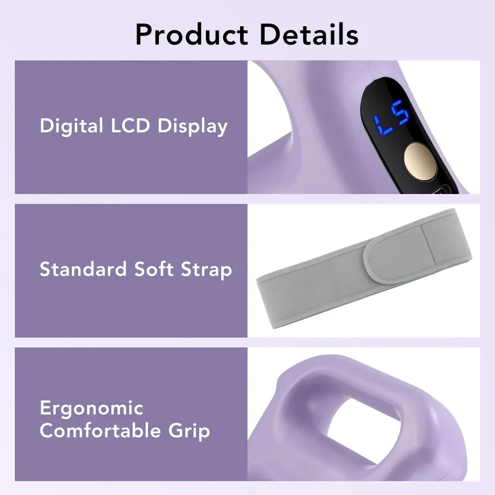 Hailicare Fascia Ring Massager | 3 Modes, 5 Speeds & Strap