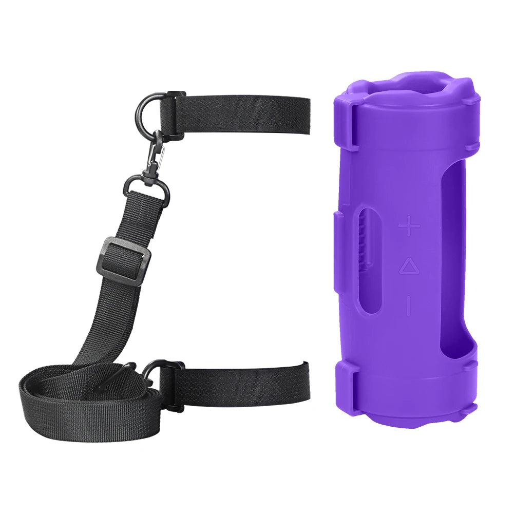 For JBL Flip 7 Soft Protective Speaker Cover Waterproof Silicone Speaker Protect Case Anti-Scratch Solid Color BT Speaker Sleeve Oasis Select Purple China Mainland