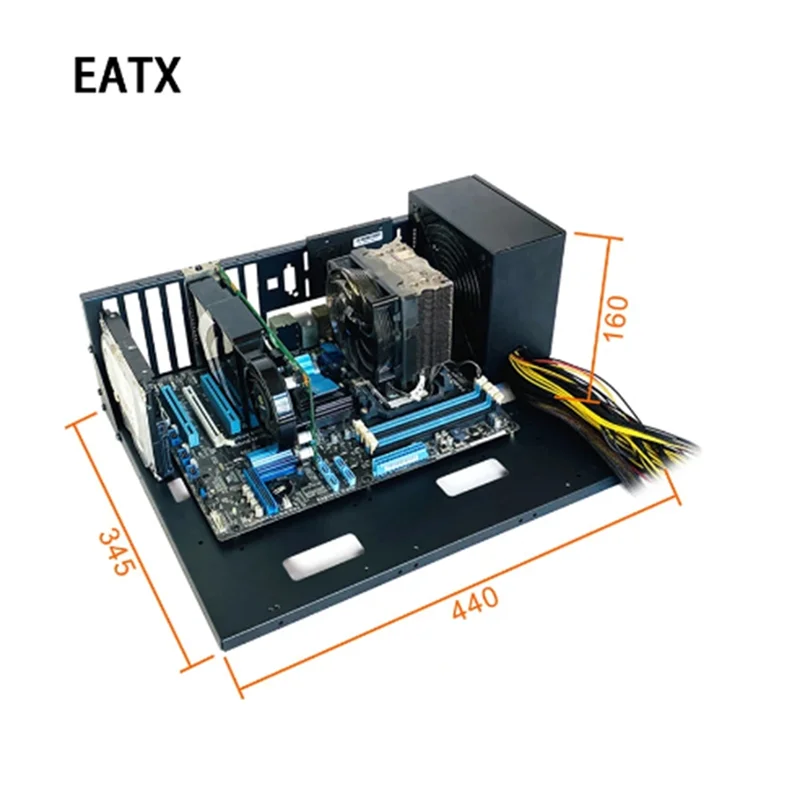 Open Computer Chassis Dual-Way Server E-ATX/ATX Motherboard Bracket Test Rack Open Cooling Rack(ATX) Oasis Select