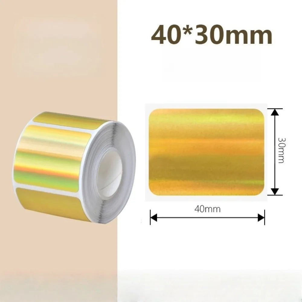 230pcs Thermal Laser Labels 40x30mm | Waterproof Self-Adhesive Roll