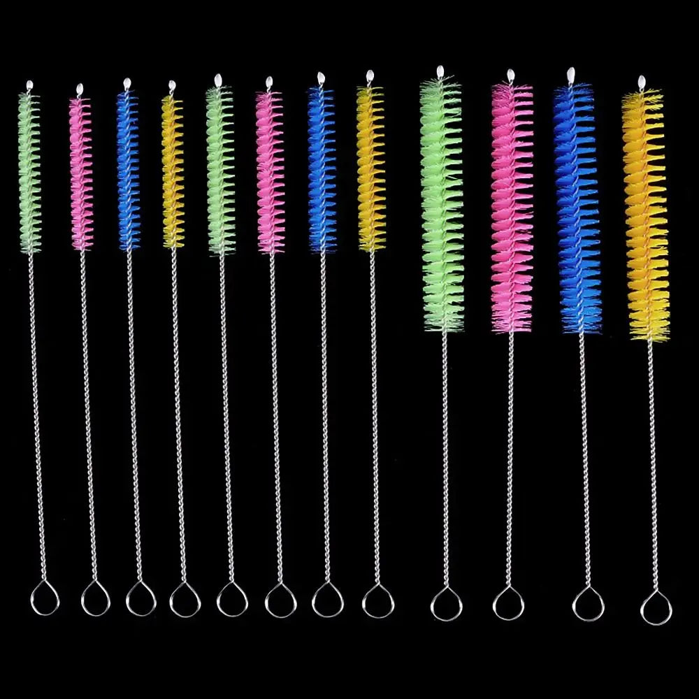 Colorful Multi-purpose Straw Cleaning Brush Nylon Bottle Accessory Glass Tube Brush Straw Cleaners for Office Kitchen Oasis Select