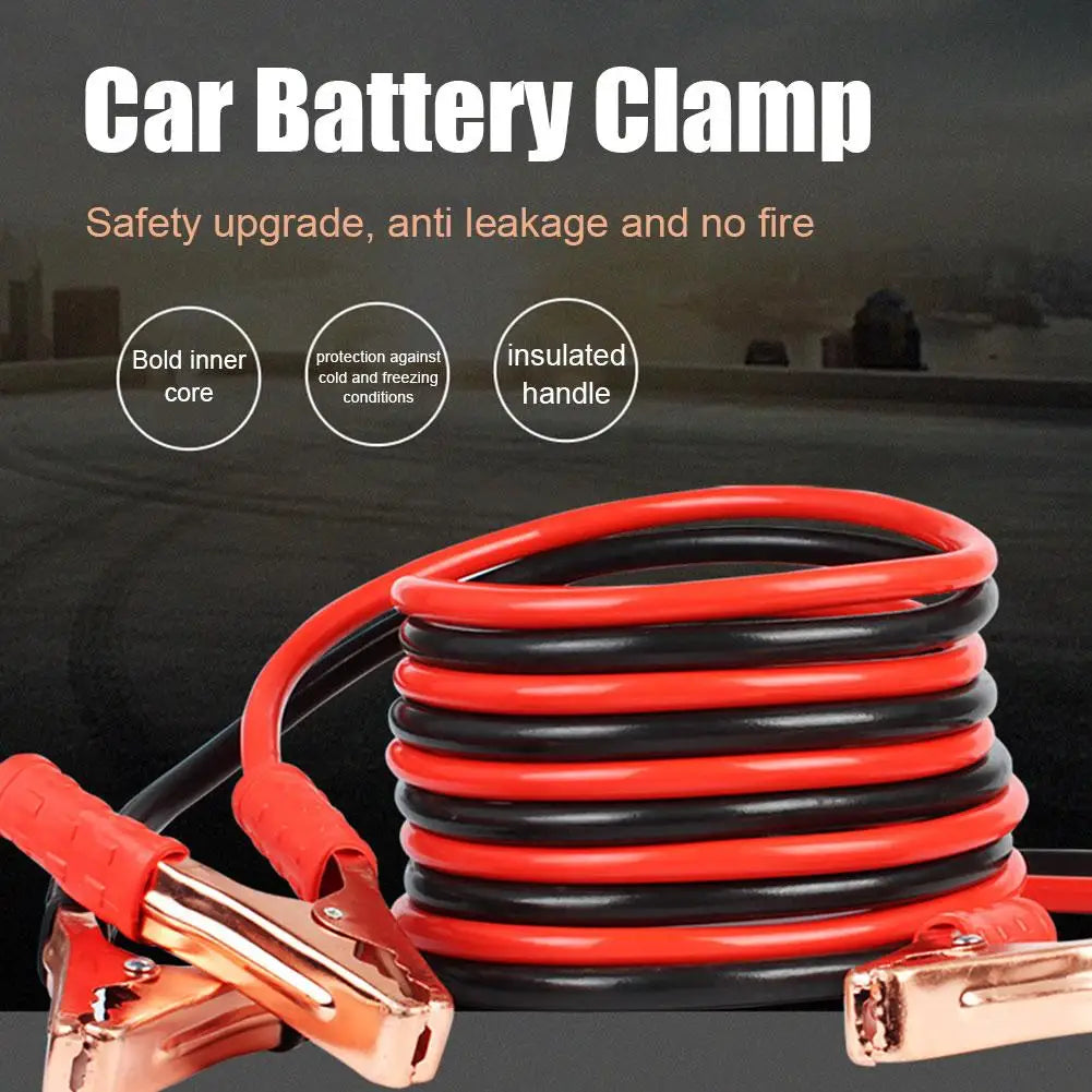 500A Car Battery Jump Start Cables – Heavy-Duty Booster Clamps Jump Start Cables Oasis Select