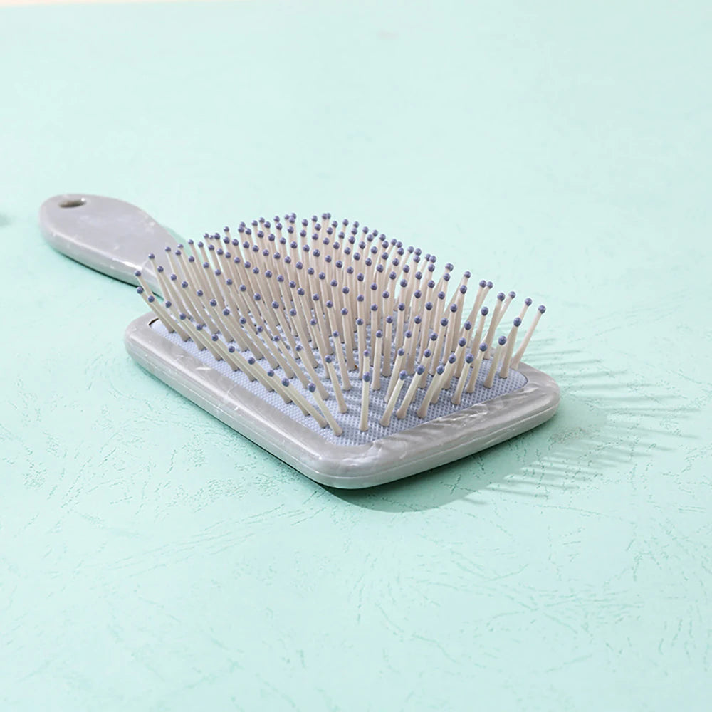 Air Cushion Comb Anti-tangle Anti-static Square Marble Detangling Hair Brush Wet Dry Head Massage Hair Comb Salon Styling Tools Oasis Select
