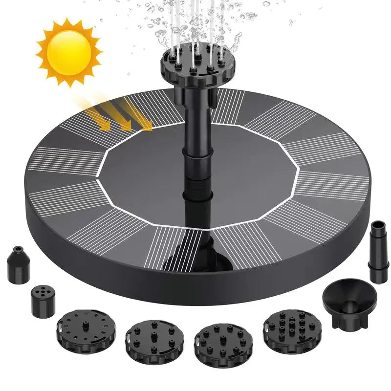 Mini Solar Water Fountain Pool Pond Waterfall Fountain Garden Decoration Outdoor Bird Bath Solar Powered Fountain Floating Water Oasis Select 1