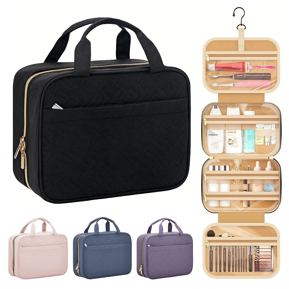 Hanging Travel Toiletry Bag – Large Waterproof Cosmetic Organiser
