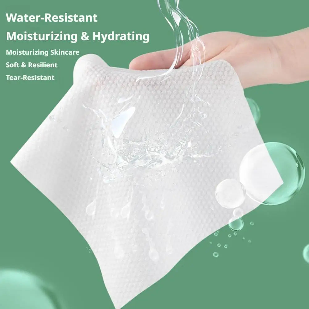 Disposable Cotton Face Towels 100-Count – Dry & Wet Facial Wipes Disposable Facial Towels Oasis Select