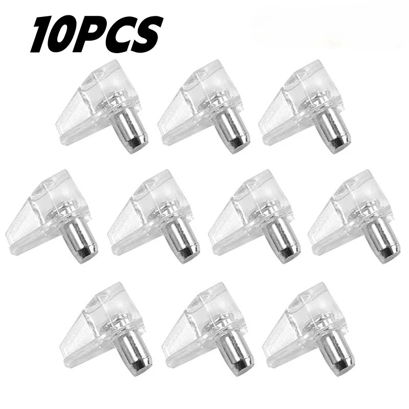 Transparent Shelf Support Pegs – Cabinet & Wardrobe Studs 10–500 PCS