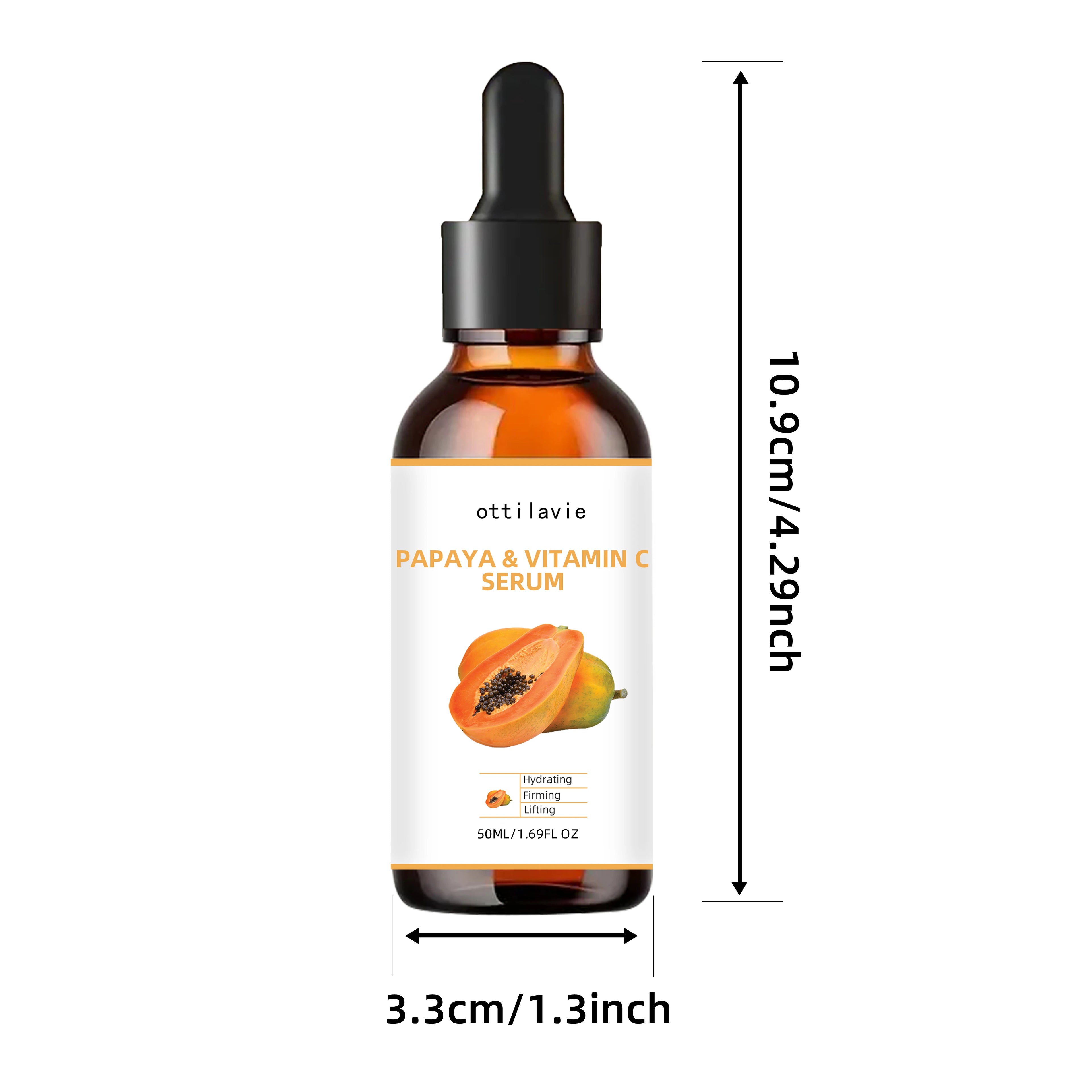 Ottilavie Papaya Vitamin C Serum – Brightening Face Essence Brightening Face Serum Oasis Select