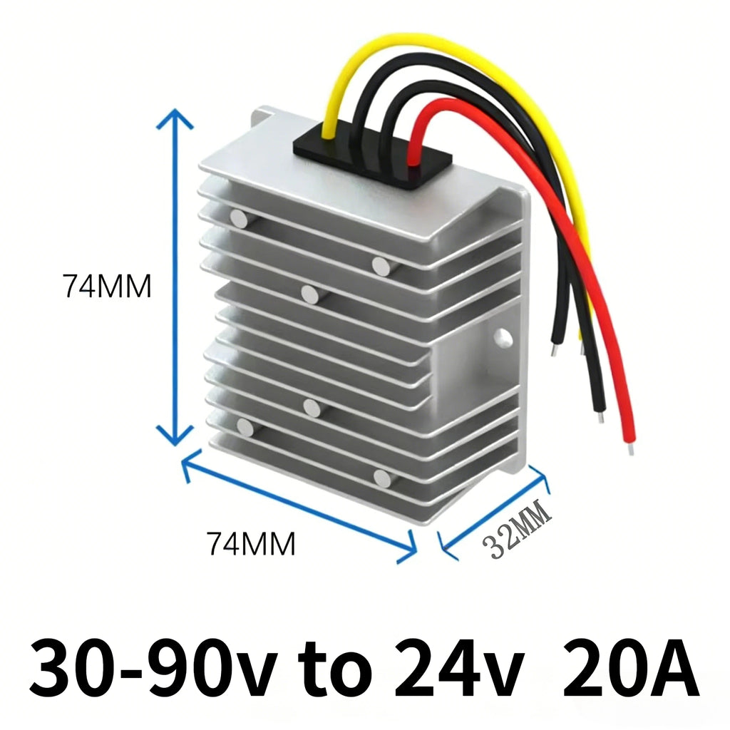 24v 48v 72v to 24v 1A -20A 72 Volt to 24 Volt Step Down Buck Voltage Regulator 30V-90v DC DC Converter Reducer Buck Power Module Oasis Select 30-90v to 24v 20A 30V-90v 24V
