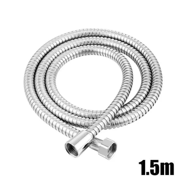 Showerhead shower bathroom accessories large panel showers for bathroom items 3 modes knobs portable heads parts fixture home Oasis Select Silver 1.5m Hose