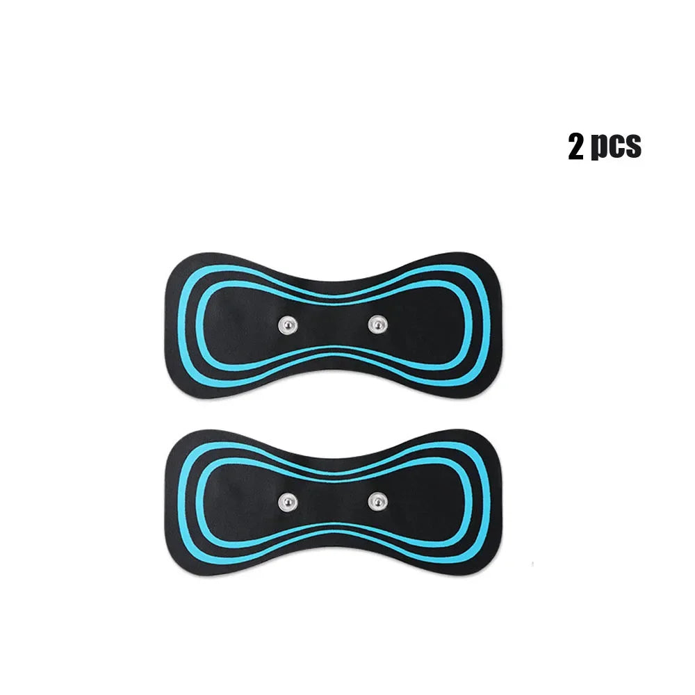 Neck Massager Gel Pads Trainer Hip Exerciser Replacement Slimming Tens Body Massager Patch Muscle Stimulator Sticker Gels Oasis Select 2pcs no host