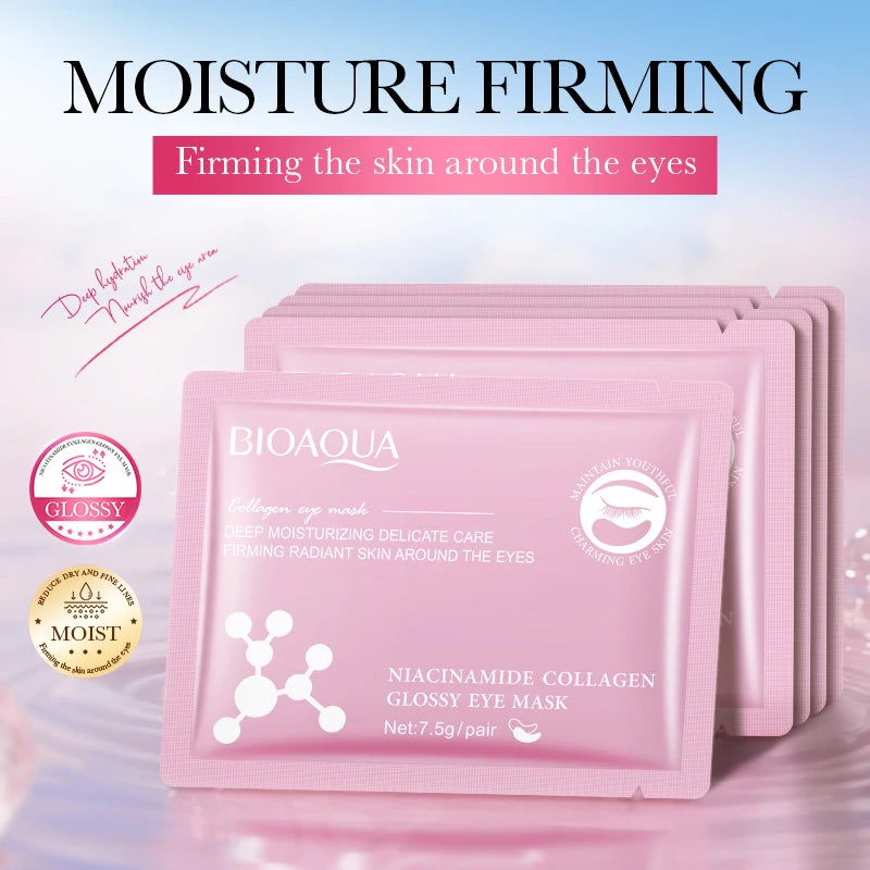 BIOAQUA Snail Collagen Eye Mask – Dark Circles & Anti-Aging Eye Treatment Mask Oasis Select