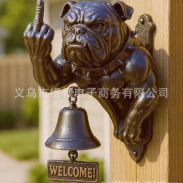 Basset Hound Welcome Doorbell Animal Series Welcome Doorbell decorative figurines Oasis Select Bully dog with teeth