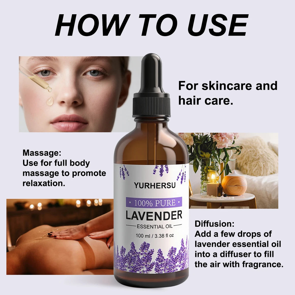 100% Pure Lavender Essential Oil – Aromatherapy & Skin Care Lavender Essential Oil Oasis Select