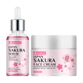 Cherry Blossom Moisturizing Cream & Serum Skincare Set Skincare Gift Set Oasis Select 30g-30ml