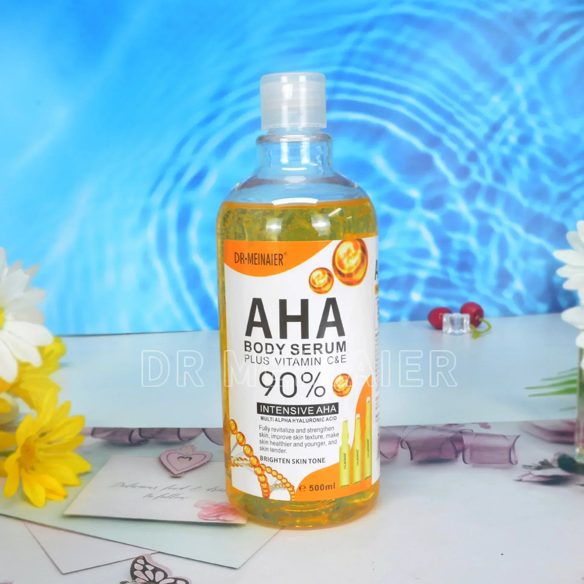 500ml Hyaluronic Acid, Nicotinamide Vitamin C AHA Face Serum Spots Eraser Corrector Whitening Moisturizing Lightening Body Serum Oasis Select AHA