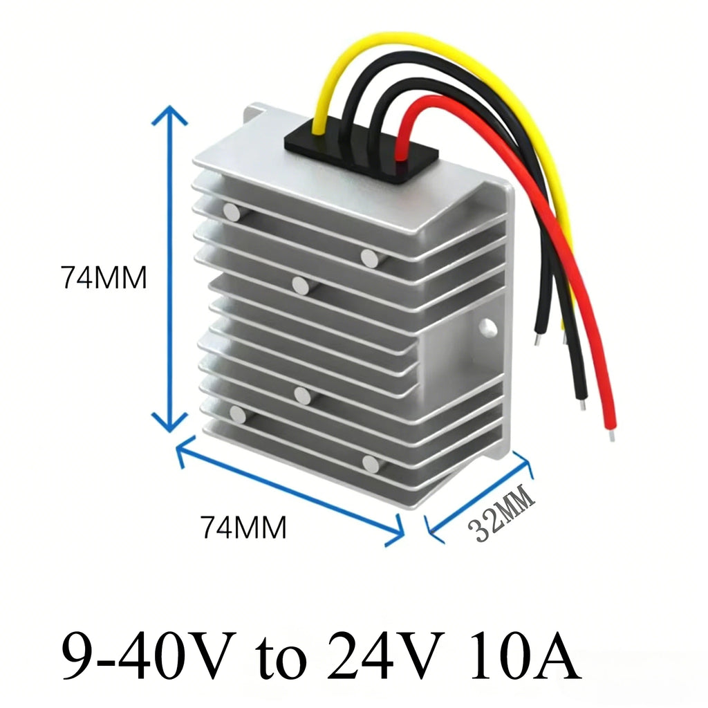 9-40V 12V 24V 36V to 24V 2A-30A Step-up/down DC Power Converter Car Voltage Stabilizer Boost Buck Module Solar Regulator Oasis Select 9-40V to 24V 10A