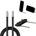 240W USB-C Fast Charging Cable with Phone Stand – 1.5m