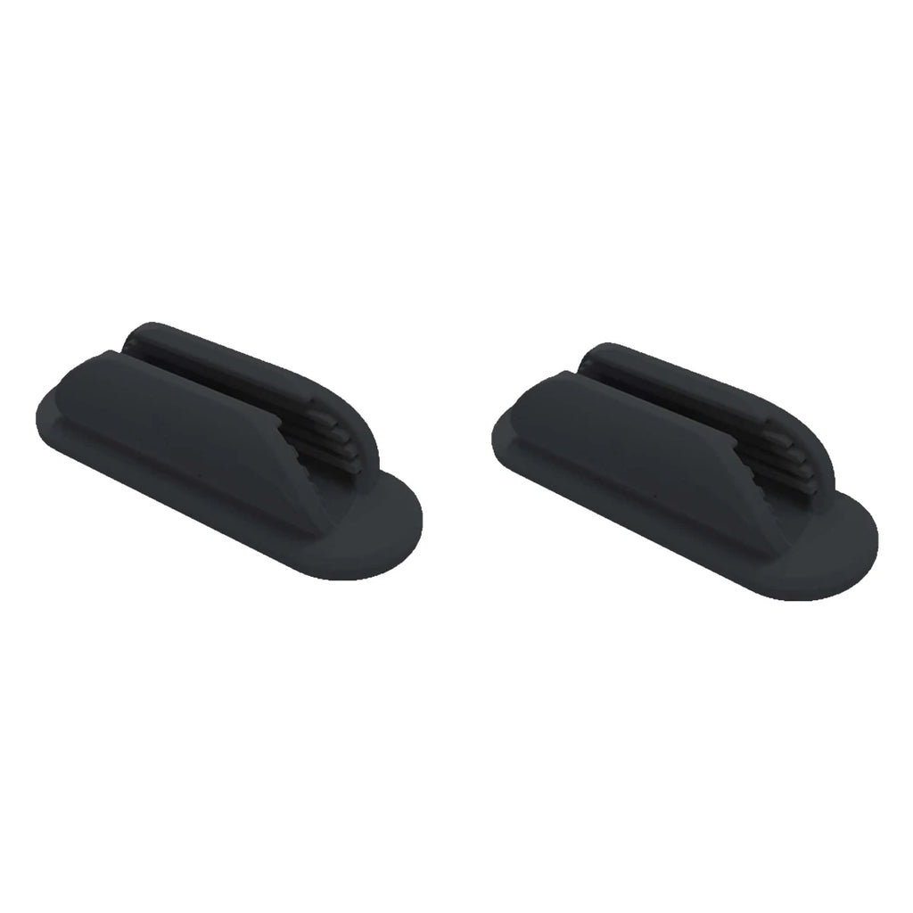 2/4 PCS Adhesive Silicone Pen Holder Desk & Wall No-Drill Flexible Pencil Fixator Space-Saving Organizer, Home Office Classroom Oasis Select Black 2pcs