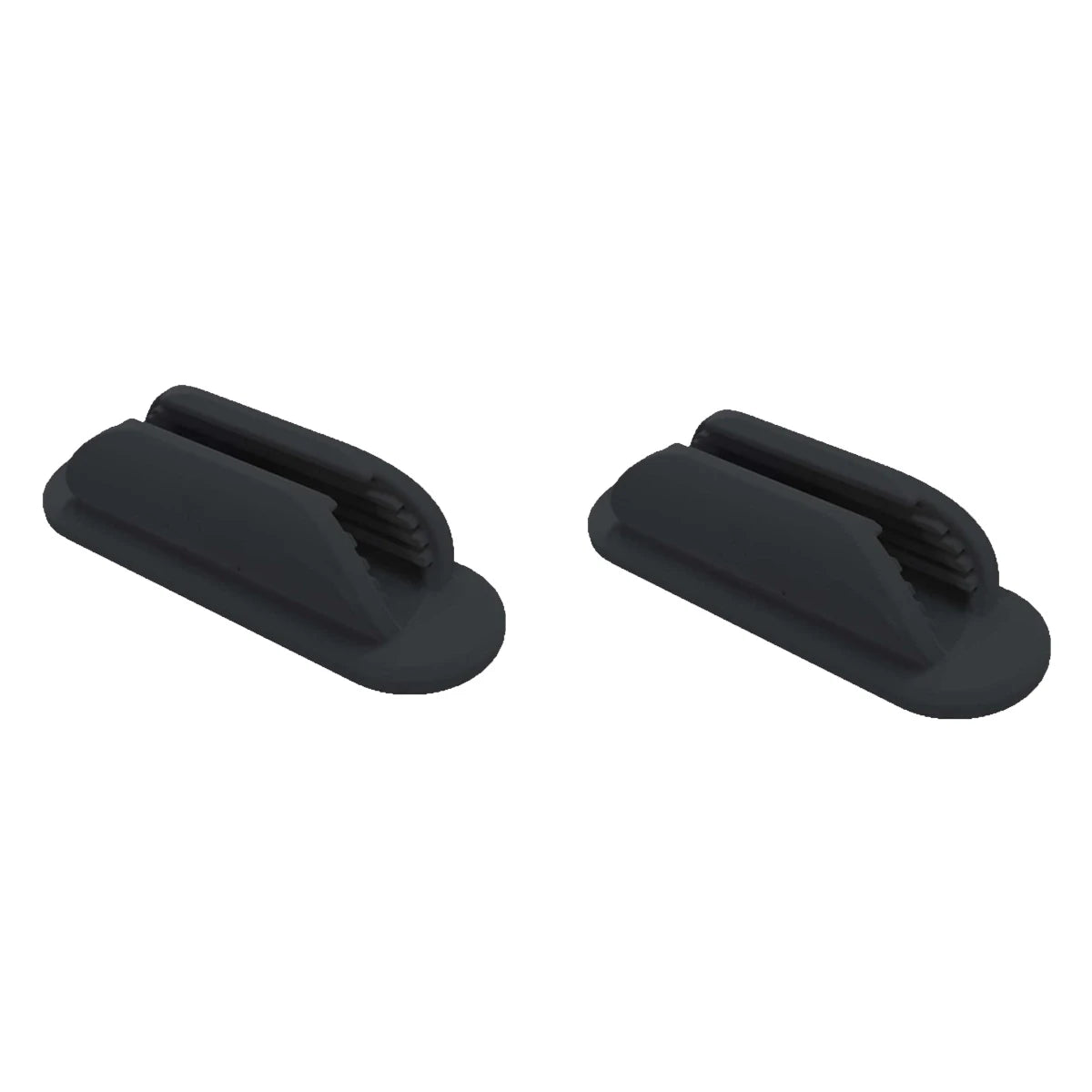 2/4 PCS Adhesive Silicone Pen Holder Desk & Wall No-Drill Flexible Pencil Fixator Space-Saving Organizer, Home Office Classroom Oasis Select Black 2pcs