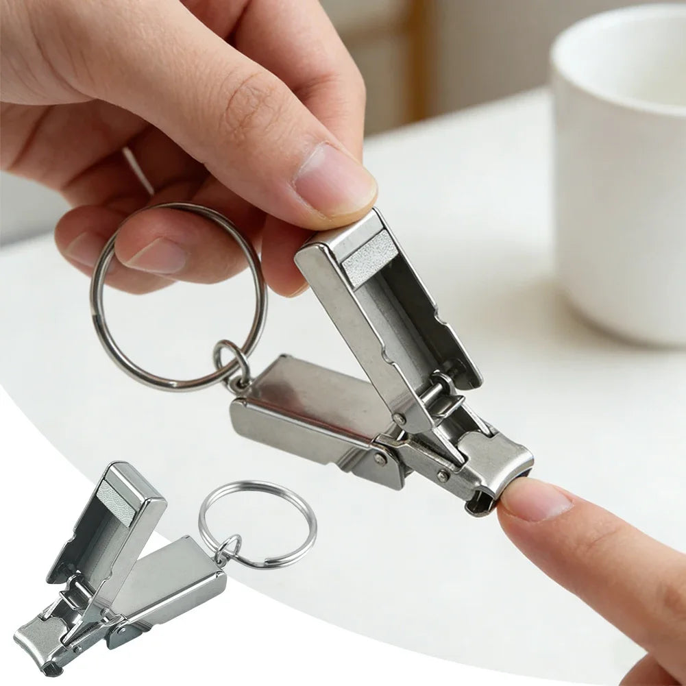 1pcs Nail Clippers Collapsible Portable Travel Fingernail Nail Scissors Cutter Stainless Steel Manicure Tools Oasis Select