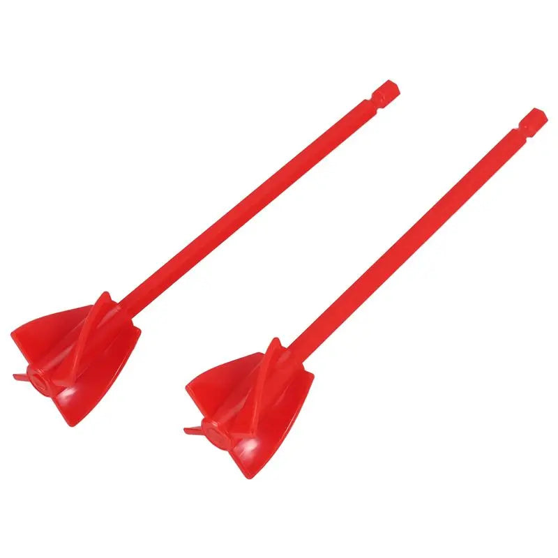 LIKE WISH Resin Mixer Paddles, Epoxy Mixer Attachment For Drill, Reusable Paint Stirrer Drill Attachment Oasis Select Red 2Pcs