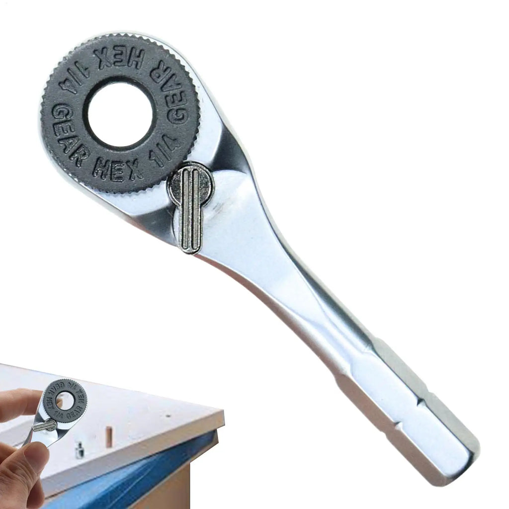 Mini Ratchet Wrench 1/4 Ratchet Wrench 6.35mm Screwdriver Hex Torque Wrenches Tool Wrench Screwdriver Wrench Hand Tools Oasis Select