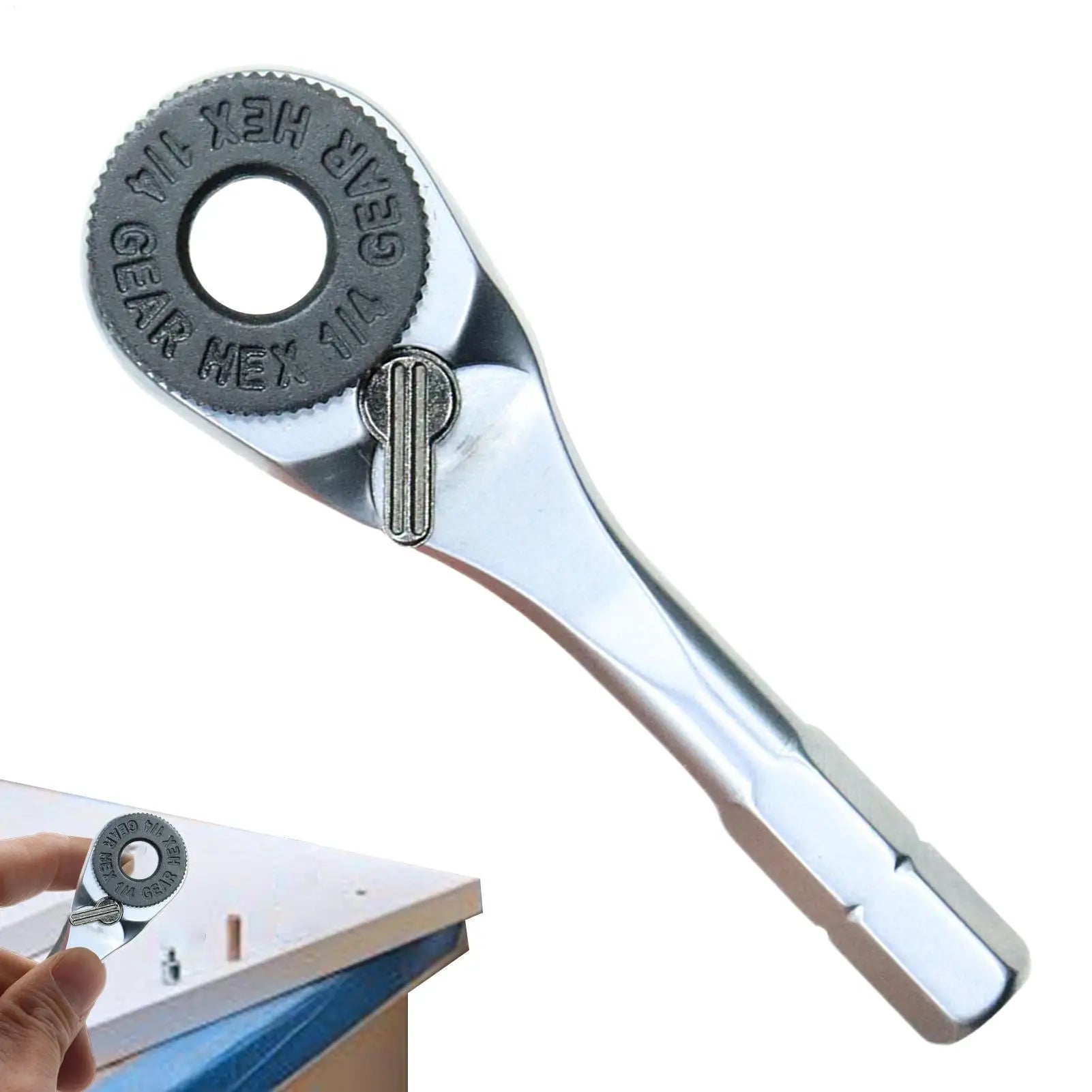 Mini Ratchet Wrench 1/4 Ratchet Wrench 6.35mm Screwdriver Hex Torque Wrenches Tool Wrench Screwdriver Wrench Hand Tools Oasis Select