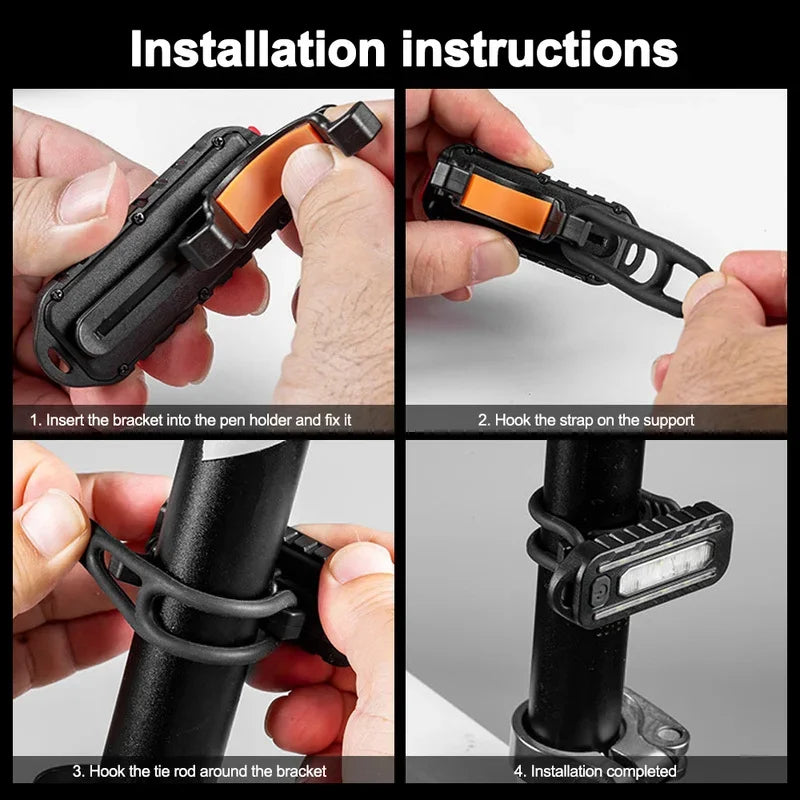 LED Red Blue Caution Emergency Police Light with Clip USB Rechargeable Shoulder Flashing Warning Safety Torch Bike Tail Lamp Oasis Select