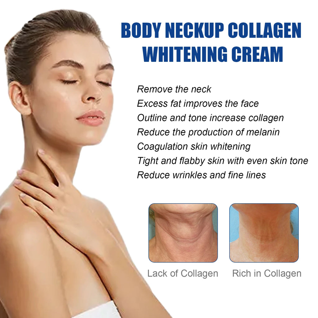 Collagen Neck Cream Lightens Neck Fine Lines Lifting Tightening Remove Double Chin Moisturizing Neck Brightening Cream Skincare Oasis Select