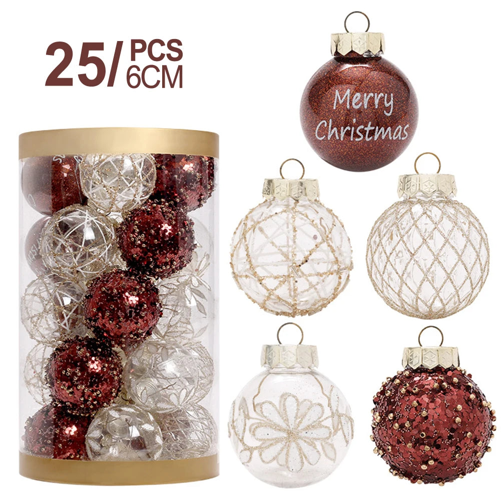 Pendant Christmas Ball Outdoor Indoor Living Room Festive Atmosphere For Holiday Wedding Ornaments Tree High Quality Oasis Select Coffee Gold China Mainland