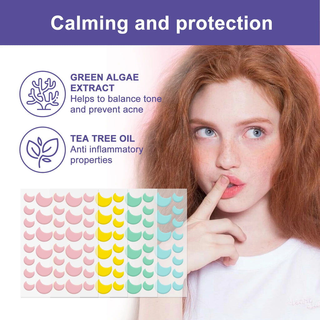 Pimple Patch Invisible Clear Facial Acne Patch Covering Acne and Blemishes Cloud Circle Moon Stars Love Shaped Pimples Patches Oasis Select