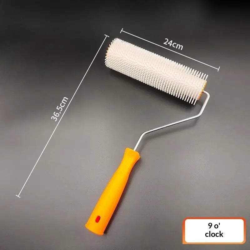 1PC 10/16/24CM Defoaming Drum Brush Spike Roller Latex Floor Self Compound Roller Leveling Screed Spiked Roller Paint Brush Roll Oasis Select A3