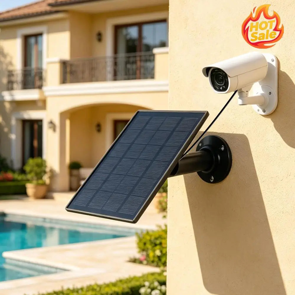 3W Lightweight Solar Charger DC3.5 Type-C Ports Safety Cameras Sun-Powered Panels 6000mAh Sun-Powered Panel for Camping Light Oasis Select