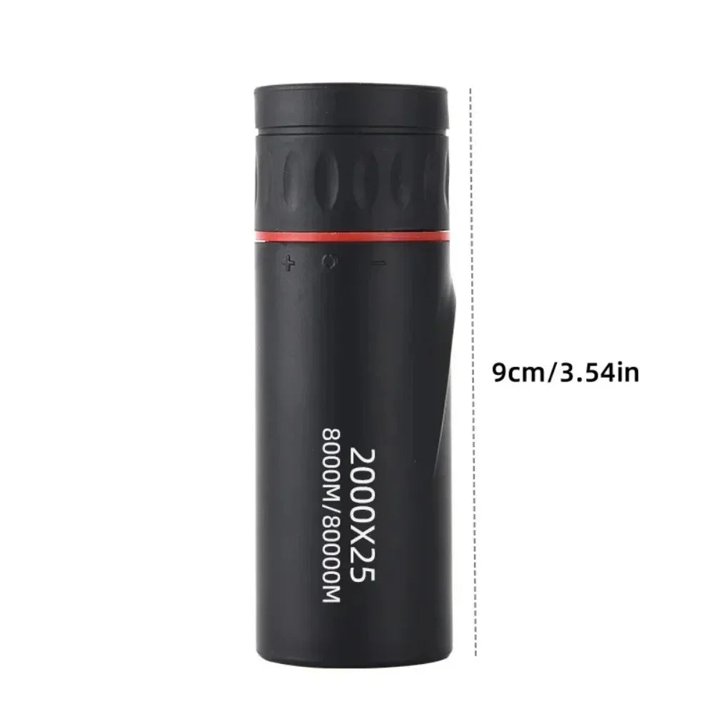 2000x25 HD Monocular Telescope Mini Portable Mobile Phone Telescope with Holder Outdoor Camping Hunting Birdwatching Telescopes Oasis Select