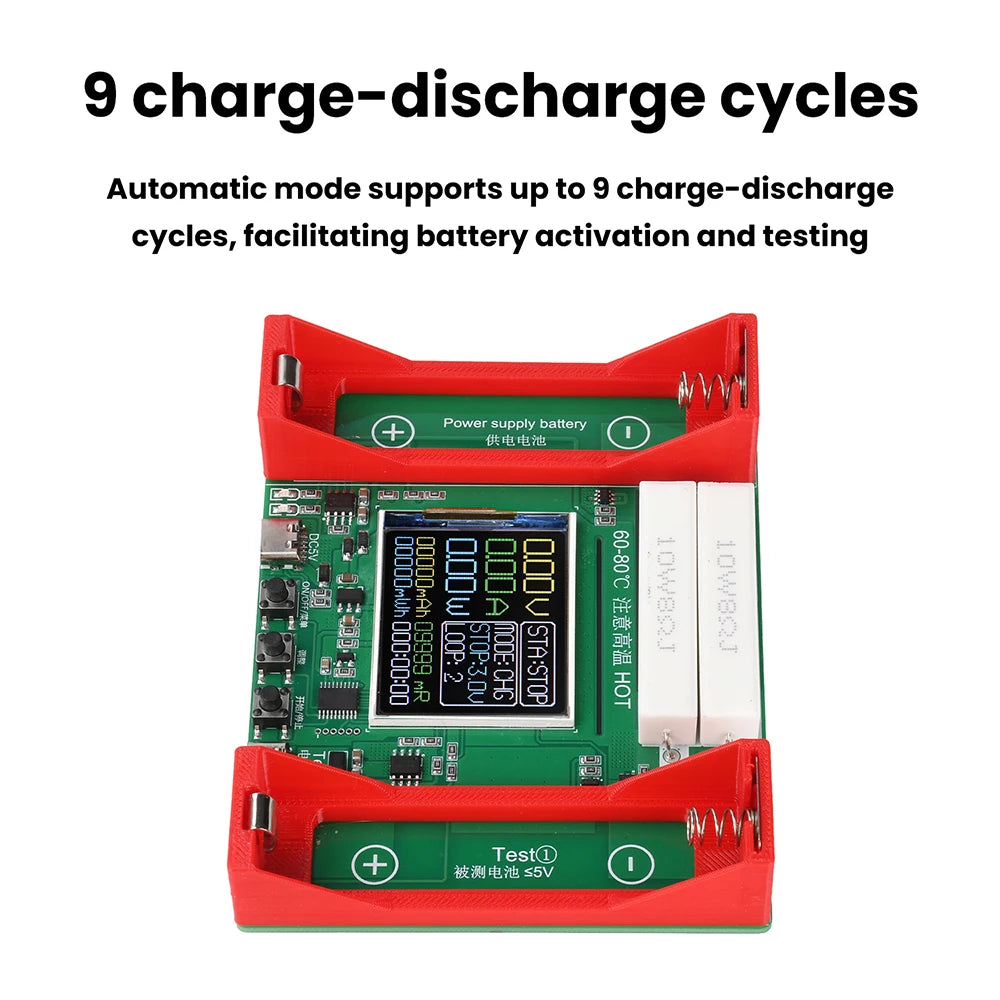 BT4-1CHN 21700 Battery Capacity Tester Single Channel Type C 1 Channel Battery Capacity Tester Electronic Load Tester Oasis Select
