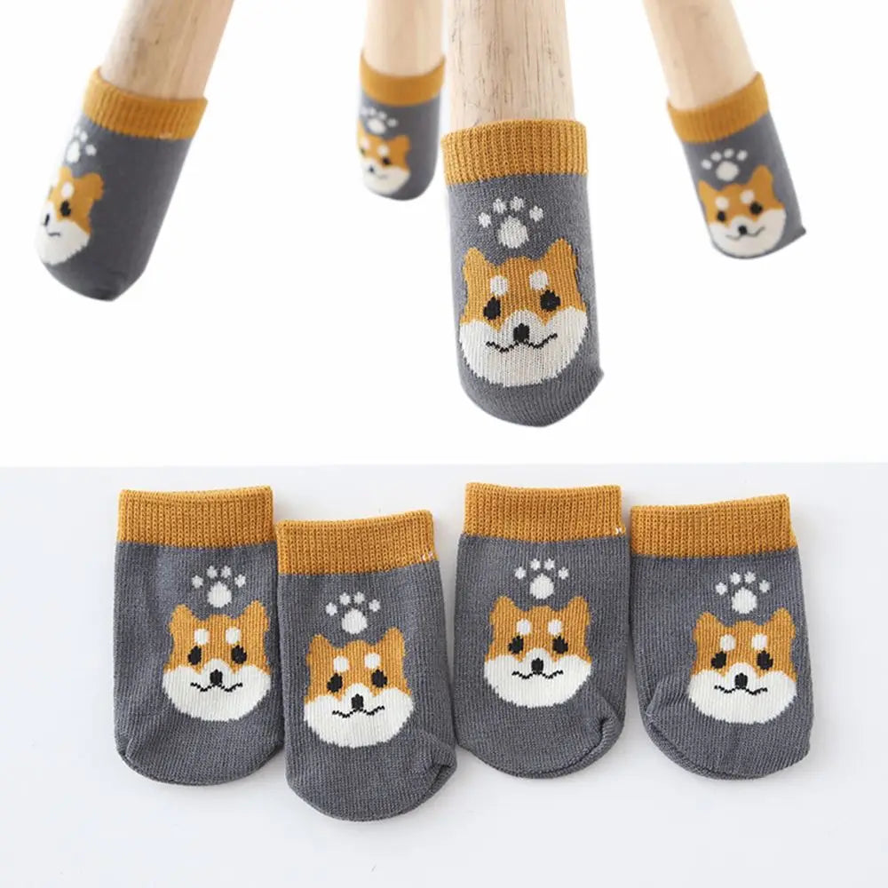 High Elastic Table Legs Socks Furniture Protectors Covers Non-Slip Knitted Floor Protection Pads Chair Foot Cover Oasis Select 3