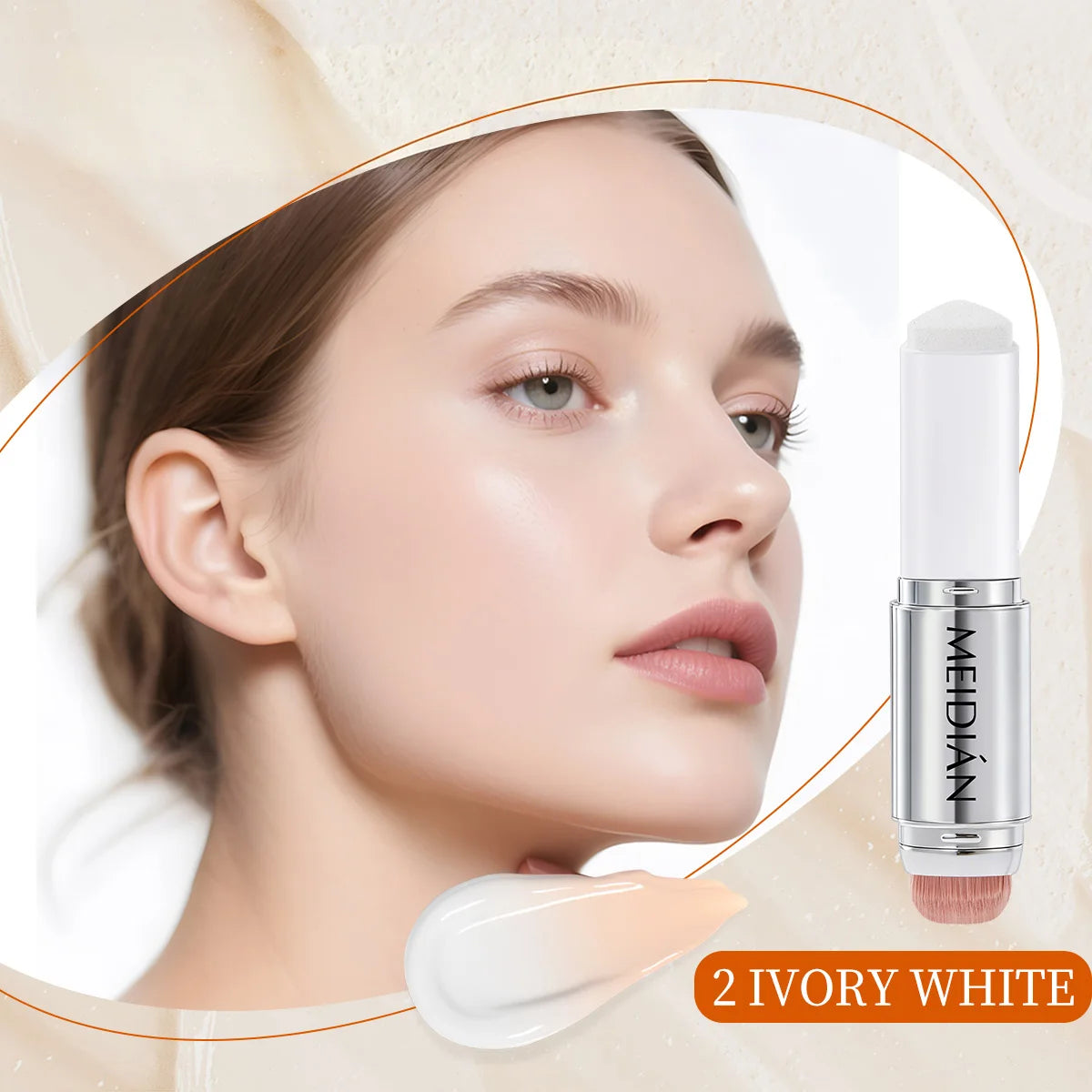 Color-Changing Foundation Stick – Moisturizing & Brightening Foundation Stick Oasis Select 2 IVORY WHITE
