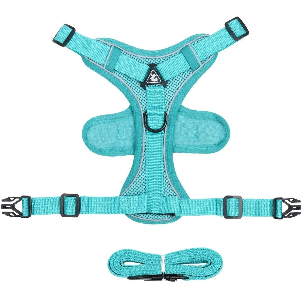 Reflective Vest Cat Harness & Leash Set – Escape Proof Cat Harness & Leash Oasis Select Green S